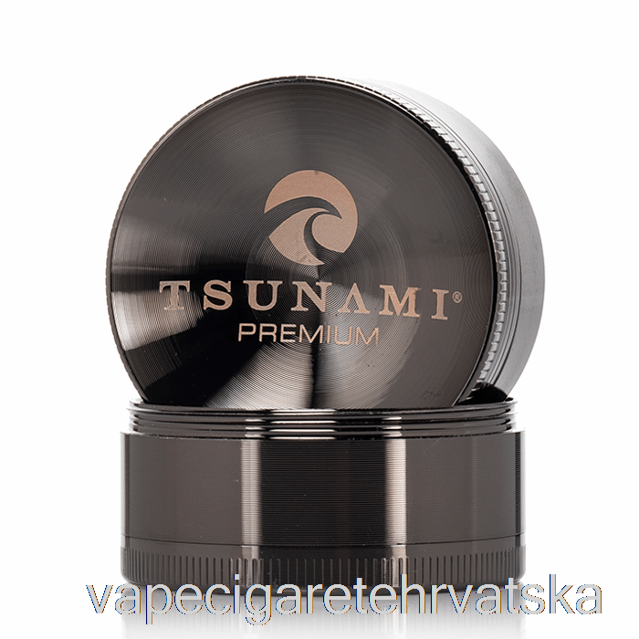 Vape Hrvatska Tsunami 1.9inch 4-dijelni Udubljeni Top Grinder Gunmetal (50mm)